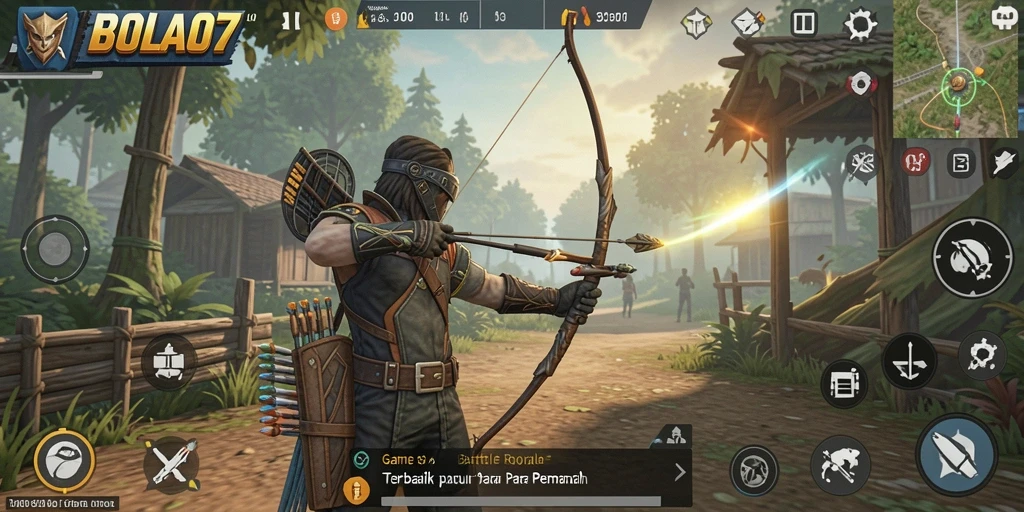 Tangkapan layar BOLA07 menampilkan duel seru di arena Battle Royale.