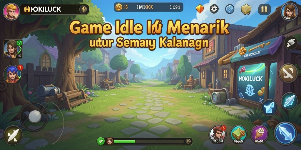 Tampilan gameplay HOKILUCK yang menawan dan menenangkan.
