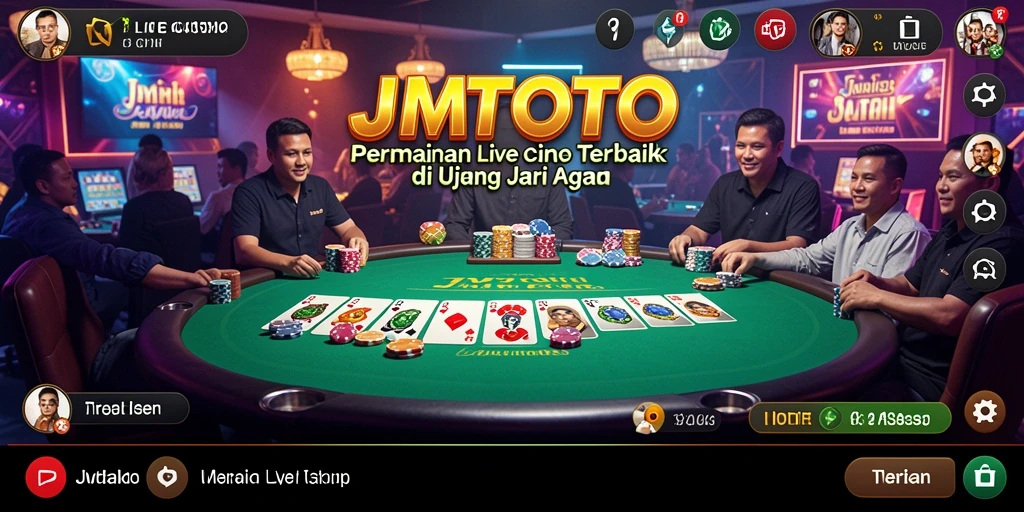 Tampilan menarik gameplay Live Casino di JMTOTO.