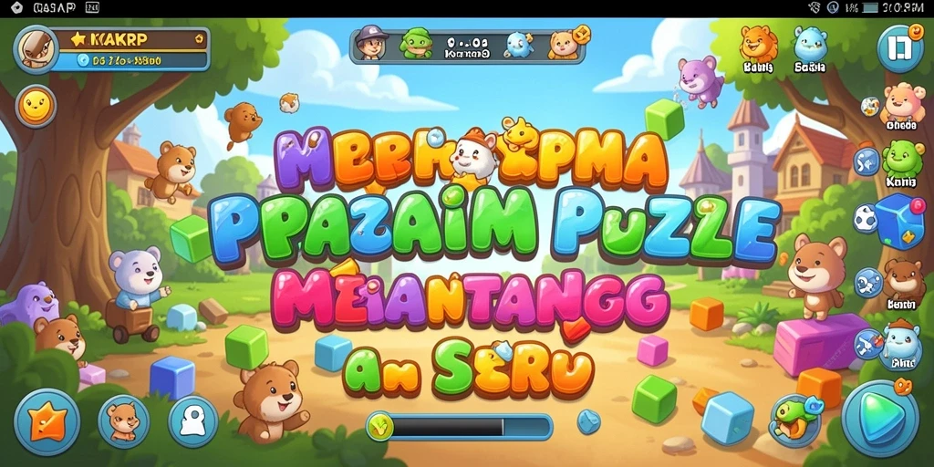 Tampilan gameplay KAKRP yang penuh warna dan menantang.