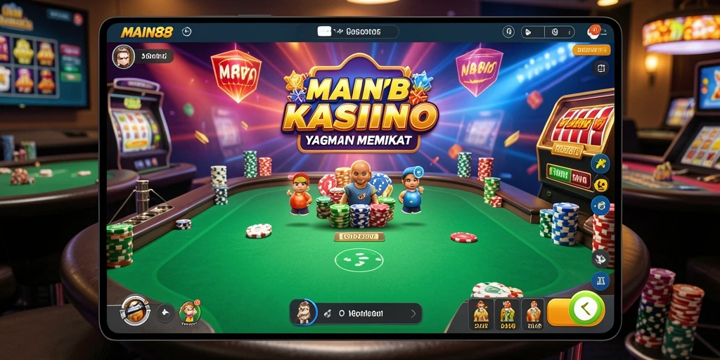 Gameplay seru Kasino di MAIN88 dengan tampilan yang menarik.