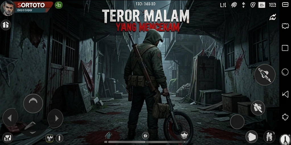 Tampilkan gameplay seram SORTOTO yang menegangkan.
