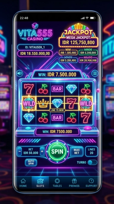 Screenshot fitur terbaru yang ditawarkan di vita555.